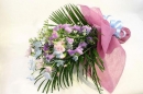 【供花】おまかせ花束　ブルー・紫系 No.9130